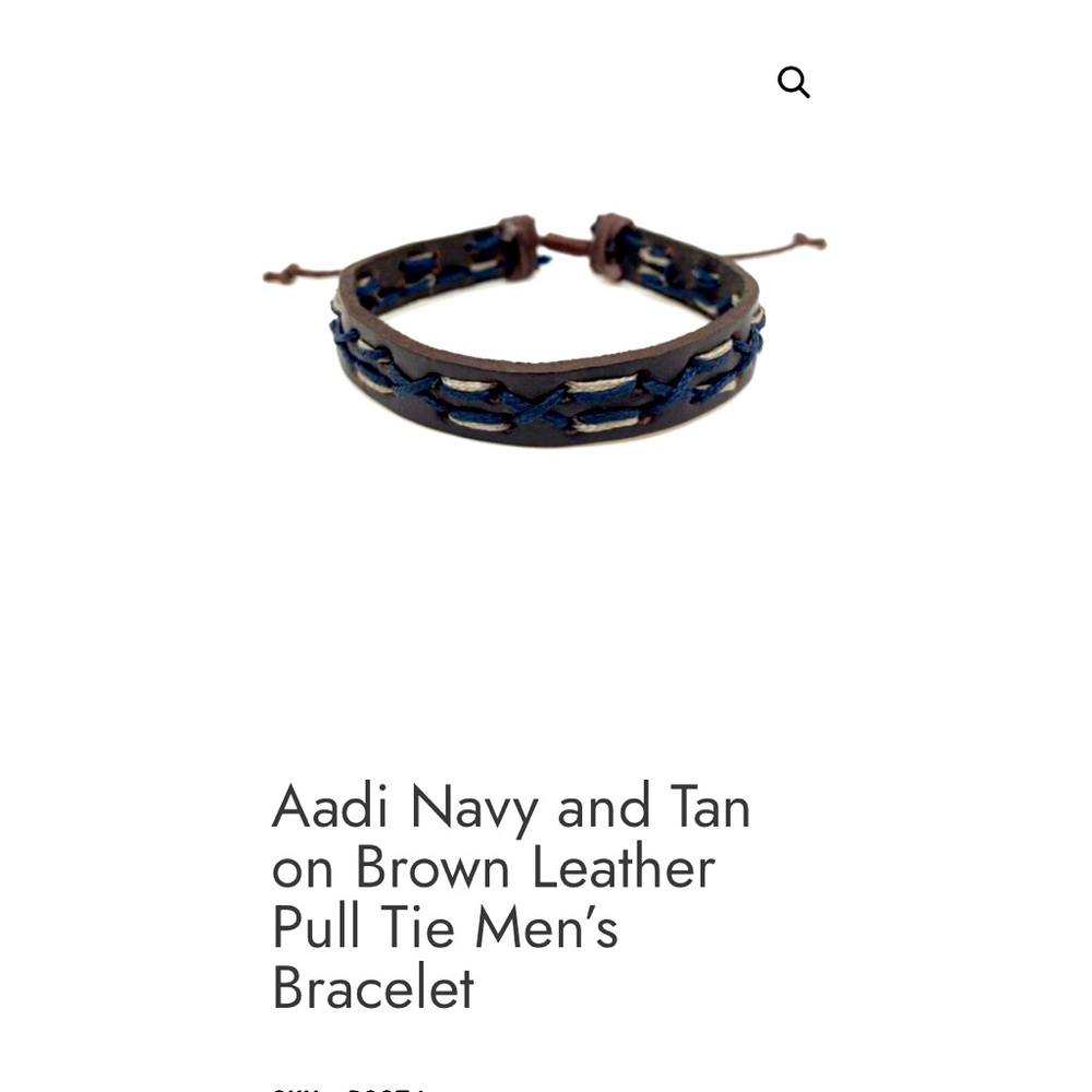 Men’s leather bracelet